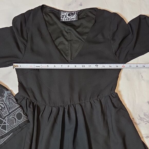 Killstar Duchess Mourning Black Mini Dress - Picture 6 of 7